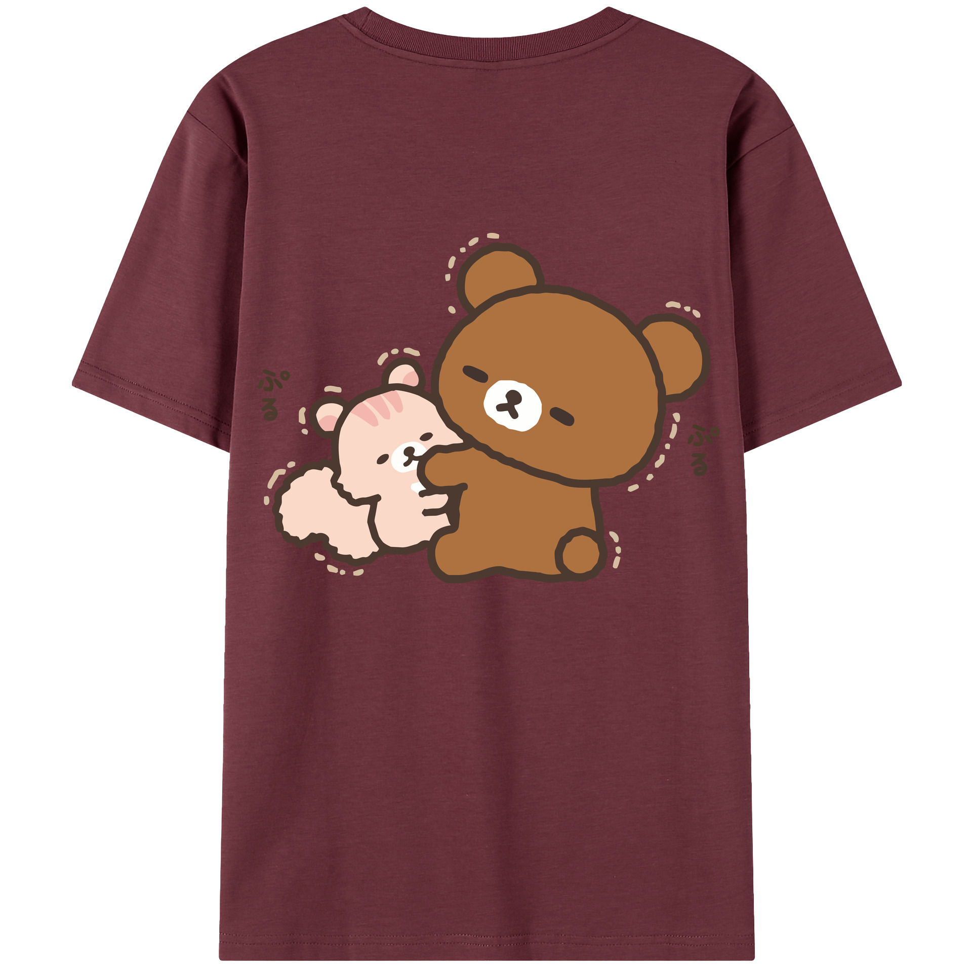 （画像用） リラックマ リラックマ キイロイトリ Rilakkuma Korilakkuma Kiiroitori 綿100％半袖Tシャツ（背面プリント）